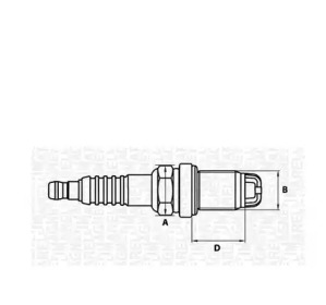 MAGNETI MARELLI 062000783304 -  Свеча зажигания